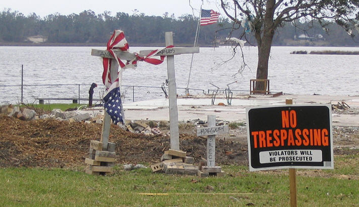 A Biloxi Back Bay Home Leveled - Holly Hills Subdivision - Katrina Toll Statistics in Mississippi