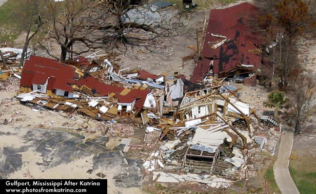 Hurricane Katrina Destruction in Gulfport