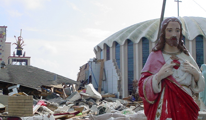 A Statue of Jesus in Biloxi