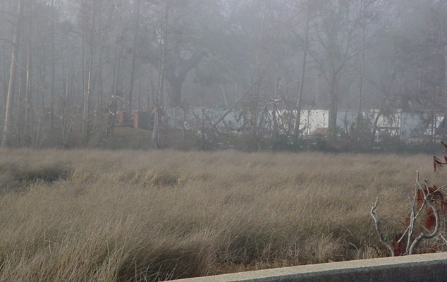 An Obliterated Home on Shearwater Drive in Ocean Springs, Mississippi