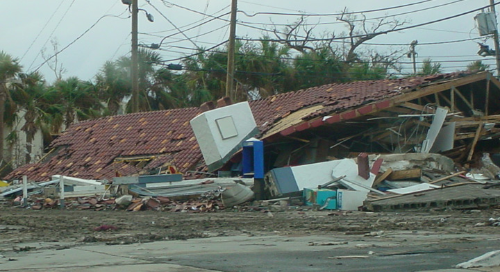 Remains of the Shell Station Next to Beau Rivage Casino