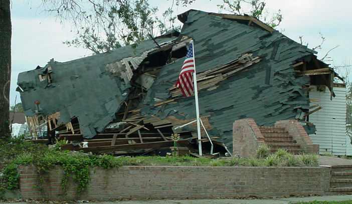 Katrina Ravaged Home in Gulfport, Mississippi