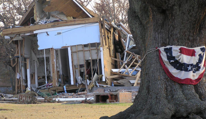 A Destroyed Home in Pascagoula, Mississippi