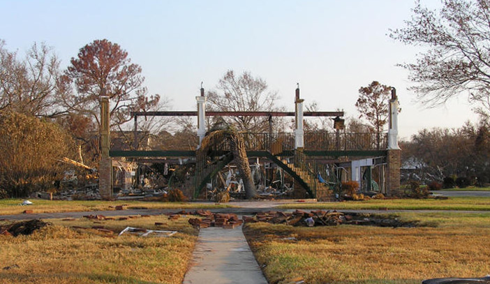 A Destroyed Home in Pascagoula, Mississippi